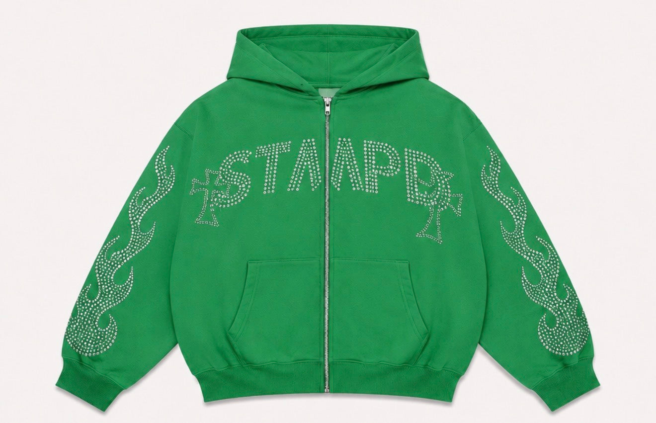 Stay Down The World Is Yours Zip Up Hoodie